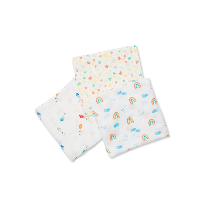 Lulujo® - Lulujo 3pk Bamboo Swaddle - High In The Sky