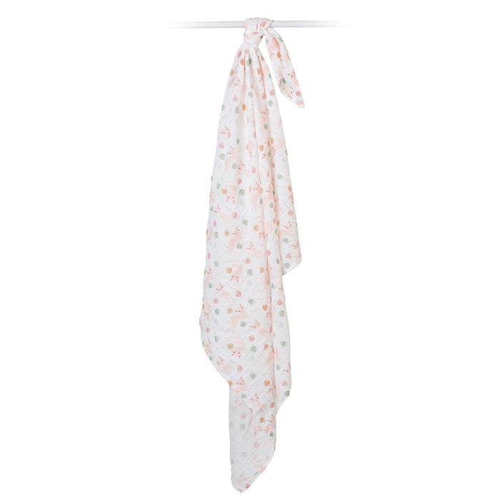 Lulujo® - Lulujo Baby Swaddle Blanket Muslin Cotton - Kitty Cats