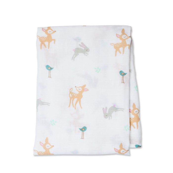 Lulujo® - Lulujo Cotton Muslin Baby Swaddle Blanket - Little Fawn