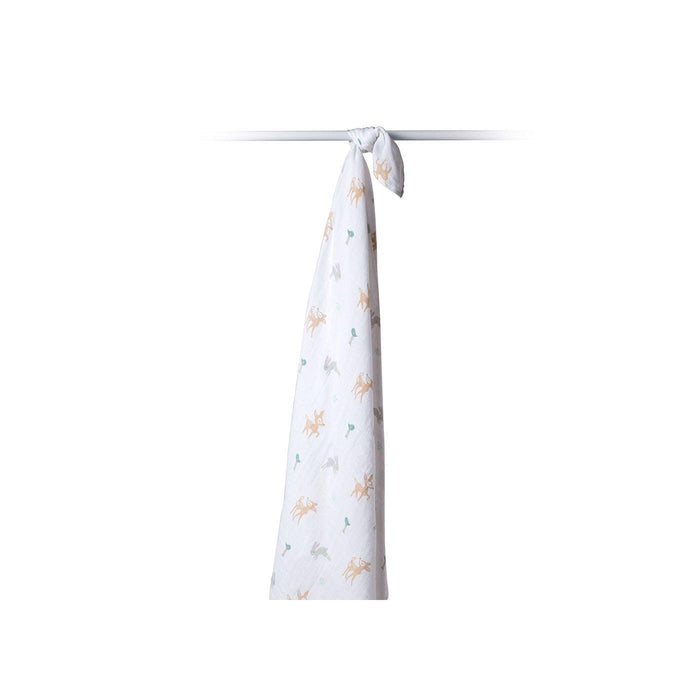 Lulujo® - Lulujo Cotton Muslin Baby Swaddle Blanket - Little Fawn
