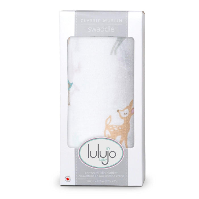 Lulujo® - Lulujo Cotton Muslin Baby Swaddle Blanket - Little Fawn