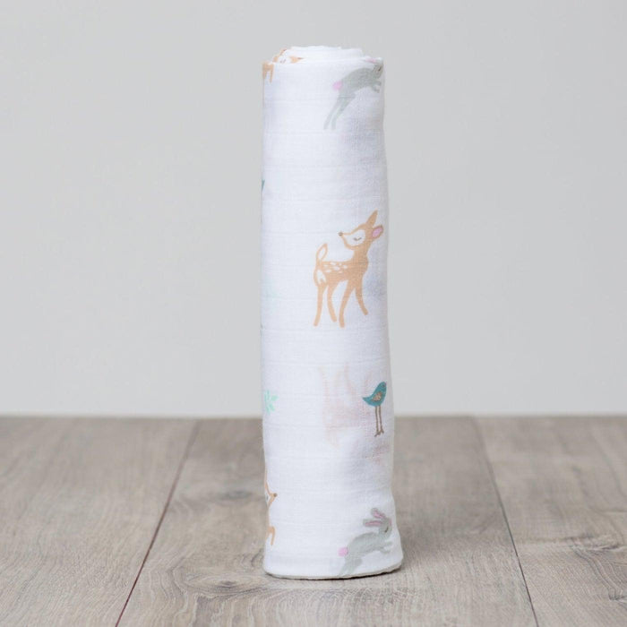 Lulujo® - Lulujo Cotton Muslin Baby Swaddle Blanket - Little Fawn