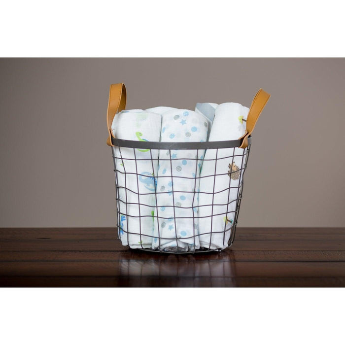 Lulujo® - Lulujo Cotton Muslin Baby Swaddle Blanket - Prehistoric Pals