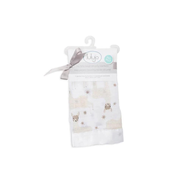 Lulujo® - Lulujo Cotton Security Blankets - Modern Llama