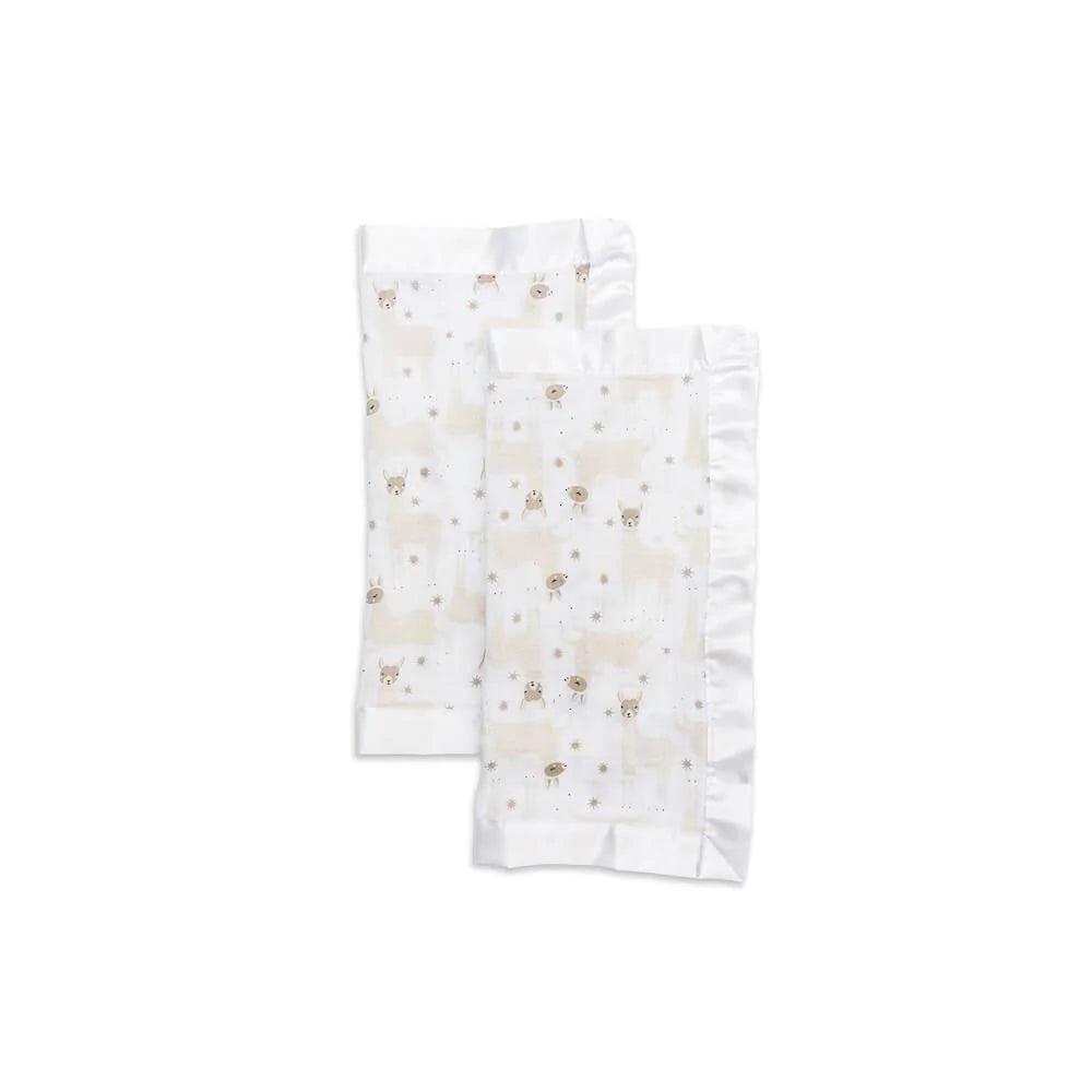 Lulujo® - Lulujo Cotton Security Blankets - Modern Llama