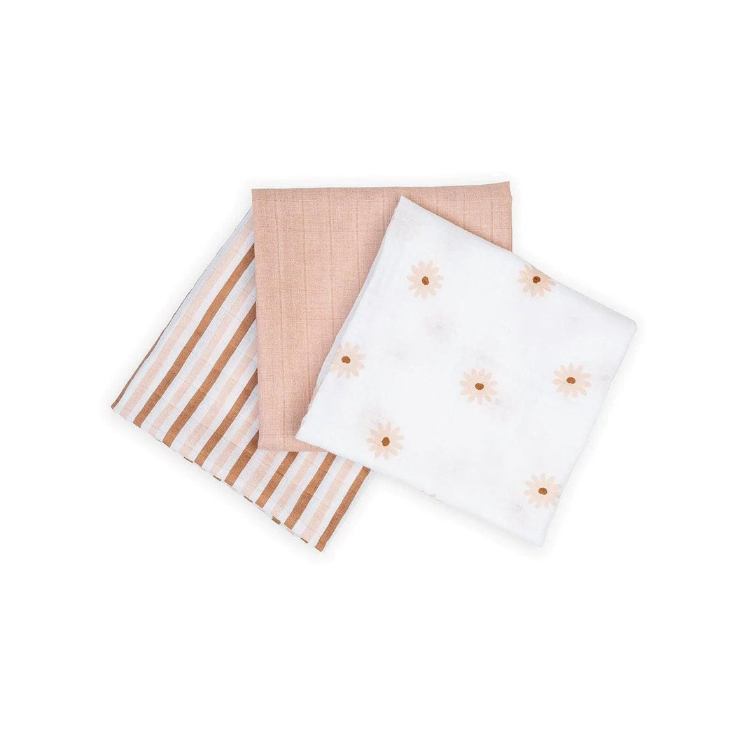 Lulujo® - Lulujo LJ218 Receiving Blankets 3-PK- Daisies