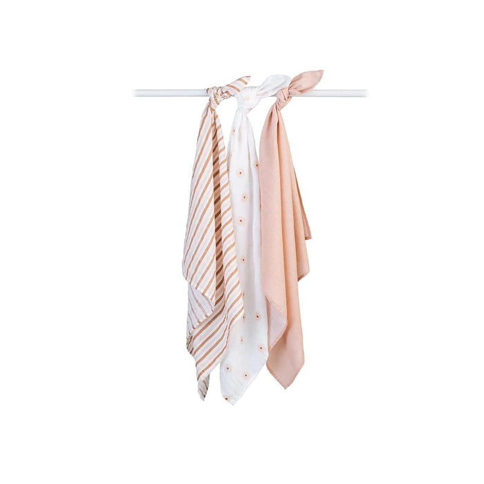 Lulujo® - Lulujo LJ218 Receiving Blankets 3-PK- Daisies