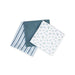 Lulujo® - Lulujo Receiving Blankets 3-PK- Blueberries