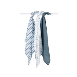 Lulujo® - Lulujo Receiving Blankets 3-PK- Blueberries