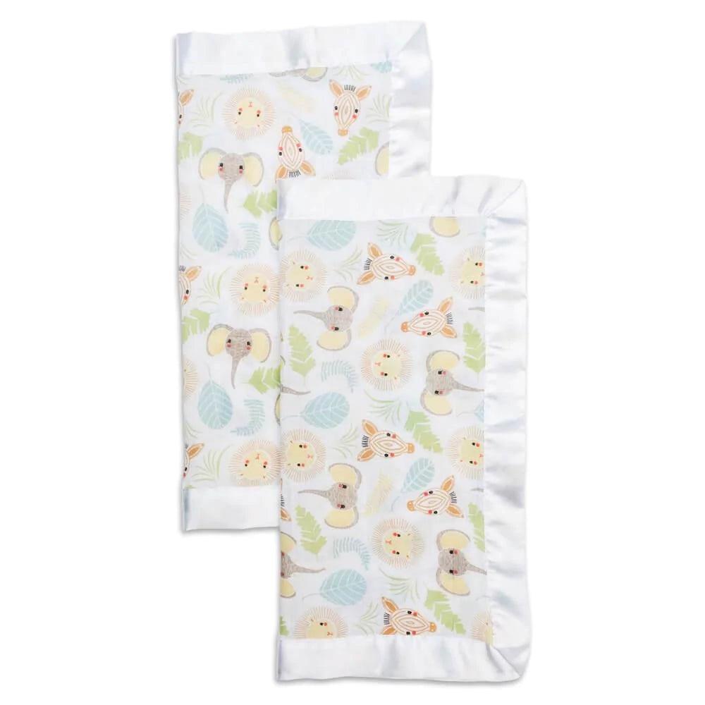 Lulujo® - Lulujo Security Blankets Muslin Cotton- Jungle
