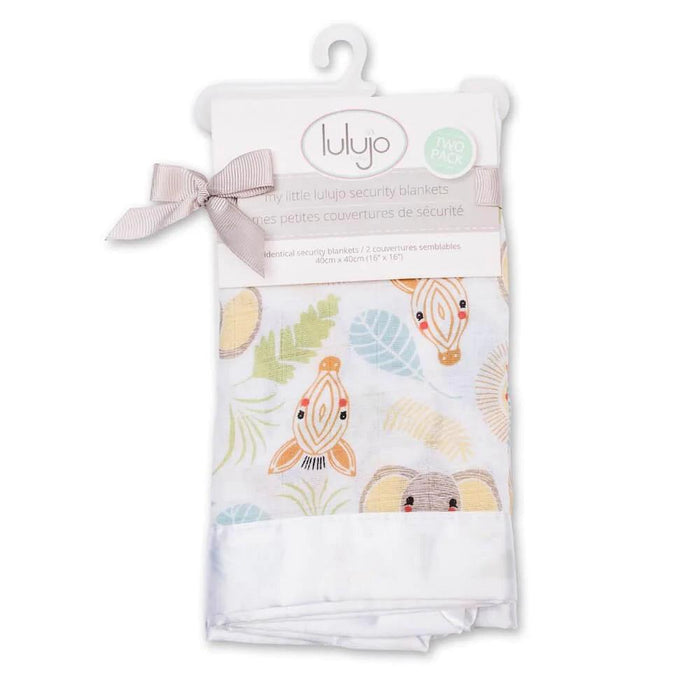 Lulujo® - Lulujo Security Blankets Muslin Cotton- Jungle