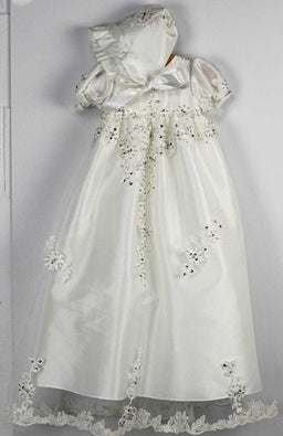 Macis Design® - Macis Design CH224 Macis Christening Gown - Ivory