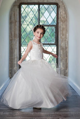 Macis Design® - Macis Desing Girl Dress 73802 - White