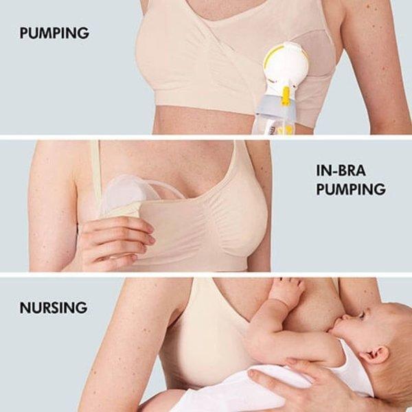 Medela® - Medela 3-in-1 Nursing and Pumping Bra - Chai