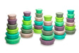 Melii® - Melii Stacking & Nesting Containers with Silicone Lids - 12 pieces
