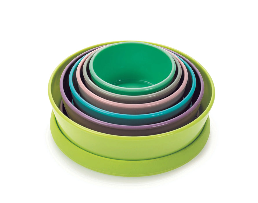 Melii® - Melii Stacking & Nesting Containers with Silicone Lids - 12 pieces
