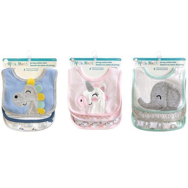 Mish Mash Baby® - Mish Mash Baby Jersey Cotton Bibs - 3 Pack