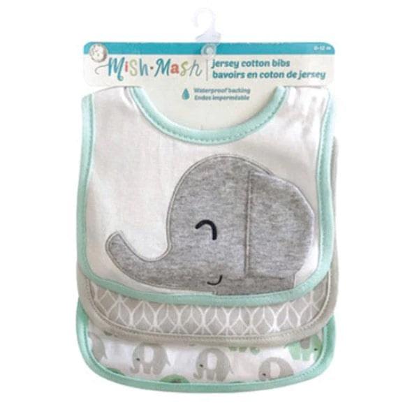 Mish Mash Baby® - Mish Mash Baby Jersey Cotton Bibs - 3 Pack