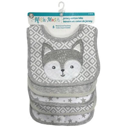 Mish Mash Baby® - Mish Mash Baby Jersey Cotton Bibs - 5 Pack