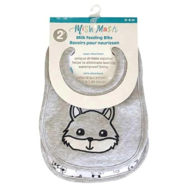 Mish Mash Baby® - Mish Mash Baby Milk Feeding Newborns Bibs - 2 Pack