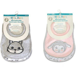 Mish Mash Baby® - Mish Mash Baby Milk Feeding Newborns Bibs - 2 Pack