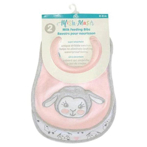 Mish Mash Baby® - Mish Mash Baby Milk Feeding Newborns Bibs - 2 Pack