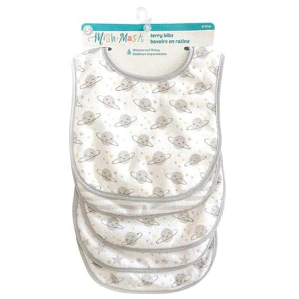 Mish Mash Baby® - Mish Mash Baby Terry Bibs - 5 Pack