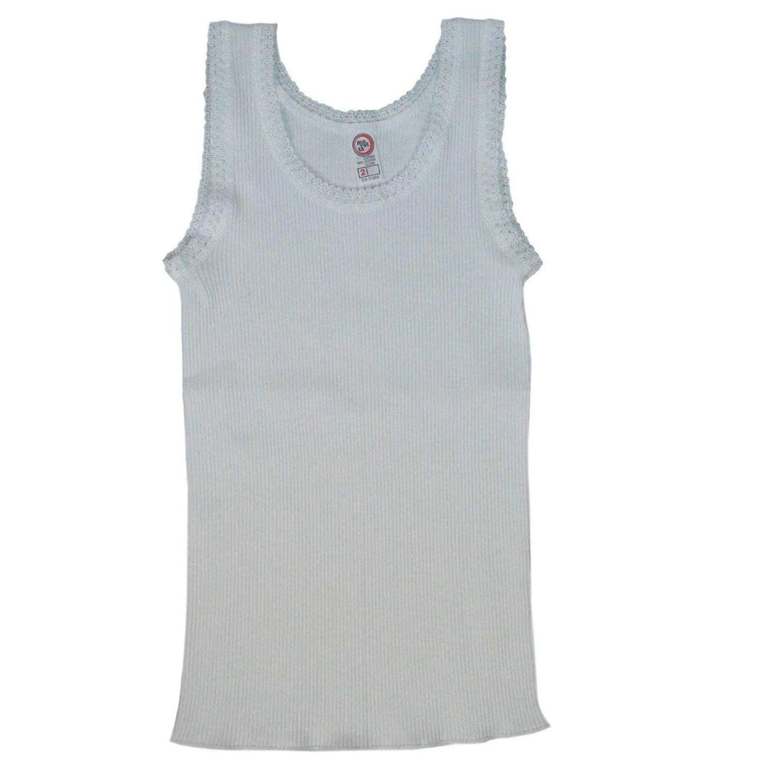 Moretta Kids® - Moretta Kids Girl rib knit sleeveless undershirt - Made in Italy