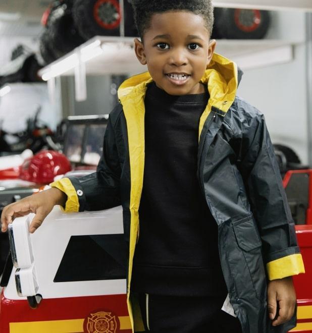 MTC® - MTC Kids Unisex Nylon Reversible Rain Parka Jacket (Sizes 2 - 14)