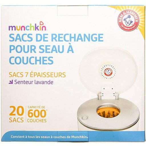 Munchkin Cartouche de rechange de sacs à 7 couches pour seau à couches de  Nursery Fresh - 1 paq..
