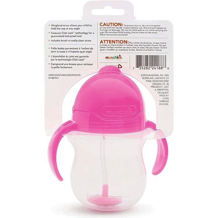 Munchkin® - Munchkin Click-Lock Weighted Straw Cup - 7oz (1 Pack)