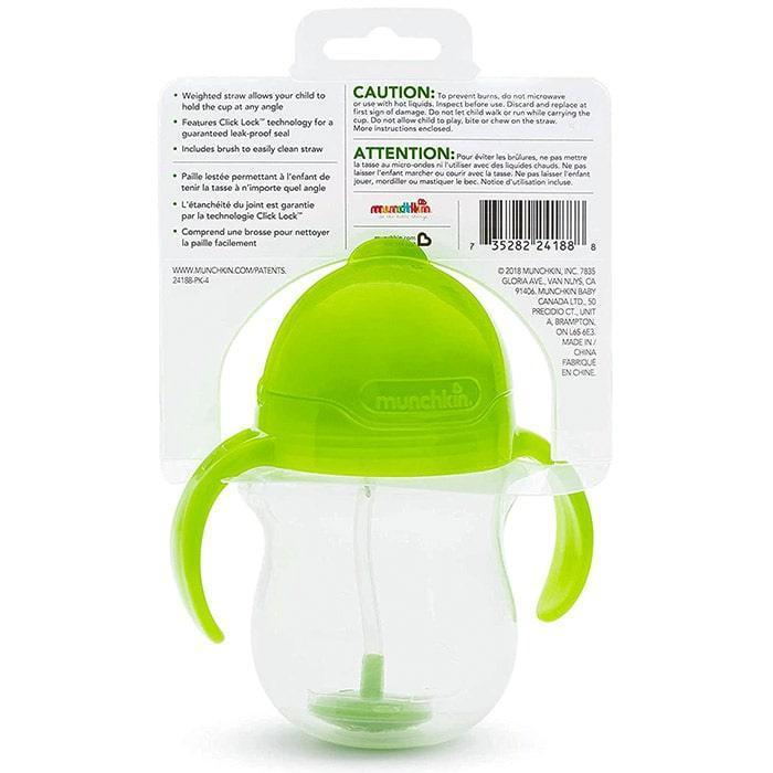 Munchkin® - Munchkin Click-Lock Weighted Straw Cup - 7oz (1 Pack)