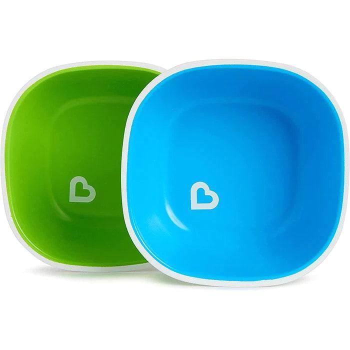 Munchkin® - Munchkin Splash Non-Slip Bowls - 2 Pack - Blue / Green