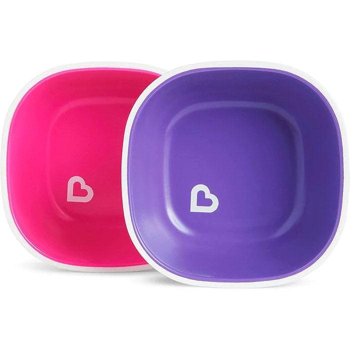 Munchkin® - Munchkin Splash Non-Slip Bowls - 2 Pack - Fuchsia / Purple
