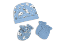 Necessities By Tendertyme - Necessities By Tendertyme 3-Piece Cap and Scratch Mitten Set