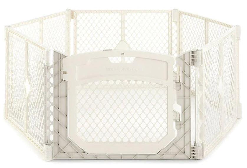 North States® - North States Superyard Ultimate 6-Panel Playard – Safe, Spacious & Portable (Multi-Colored or Ivory)