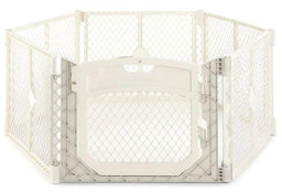 North States® - North States Superyard Ultimate 6-Panel Playard – Safe, Spacious & Portable (Multi-Colored or Ivory)