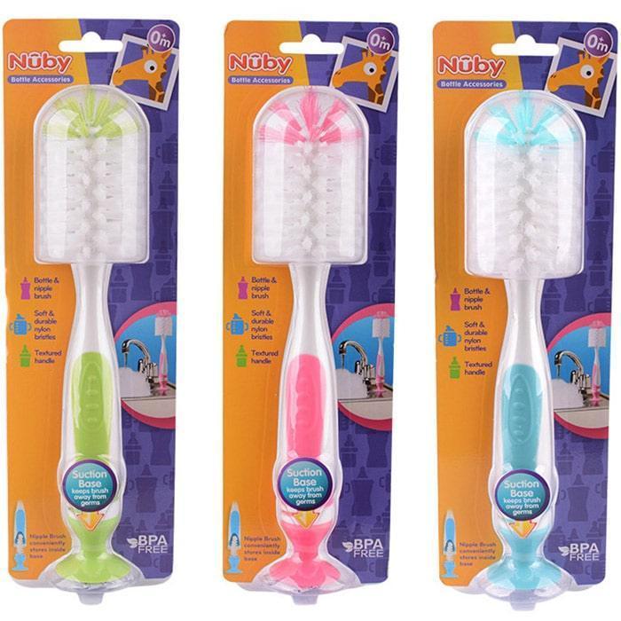 Nuby® - Nuby Easy Clean Bottle & Nipple Brush - 1 Pack