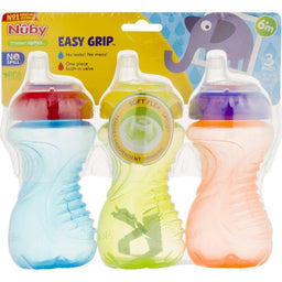 Nuby® - Nuby Easy Grip No-Spill Sippy Cups (6m+) - 10oz/300ml - 3 Pack