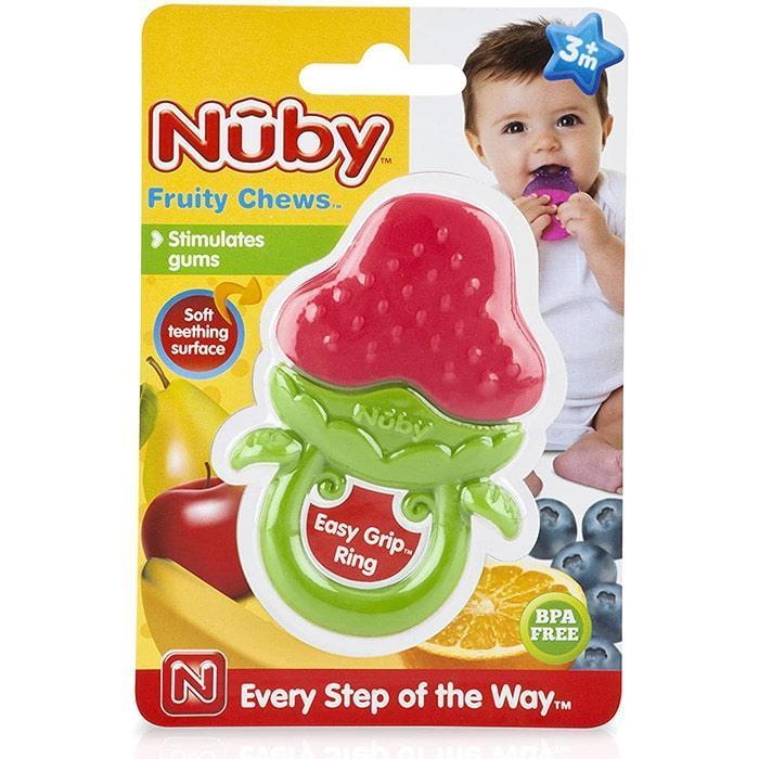 Nuby® - Nuby Fruity Chews Teething Toy with Easy Grip Ring - 1 Pack