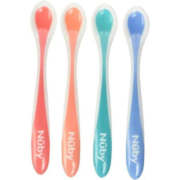 Nuby® - Nuby Hot Safe First Solids Spoons - 4 Pack