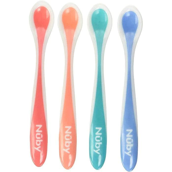 Nuby® - Nuby Hot Safe First Solids Spoons - 4 Pack