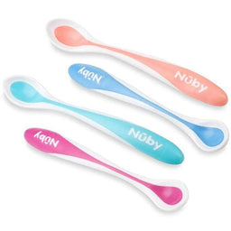 Nuby® - Nuby Hot Safe First Solids Spoons - 4 Pack