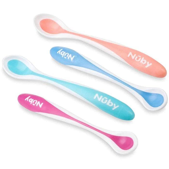Nuby® - Nuby Hot Safe First Solids Spoons - 4 Pack