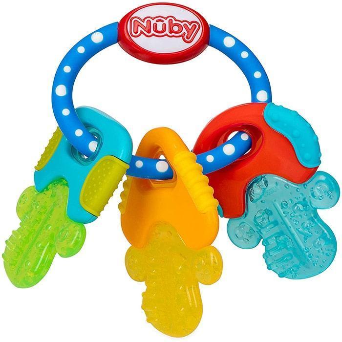 Nuby IcyBite Multi-Surfaced Teether Keys — Goldtex