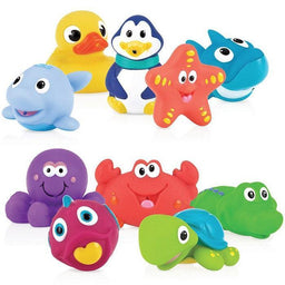 Nuby® - Nuby Little Squirts Bath Toys - 10 Pieces