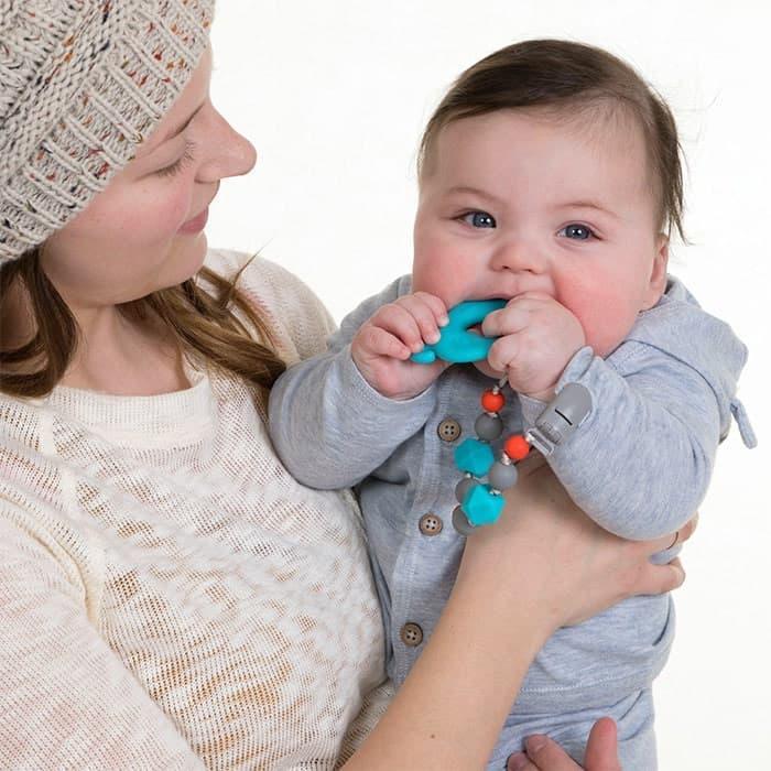 Nuby® - Nuby PaciFinder Pacifier Clip with Bonus Teether