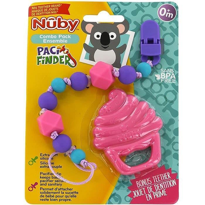 Nuby® - Nuby PaciFinder Pacifier Clip with Bonus Teether
