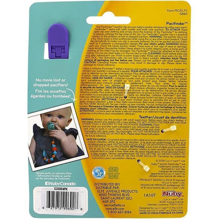 Nuby® - Nuby PaciFinder Pacifier Clip with Bonus Teether