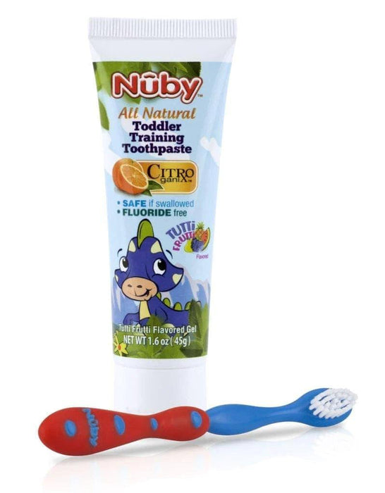 Nuby® - Nuby® All Natural Toddler Training Toothpaste & Toothbrush